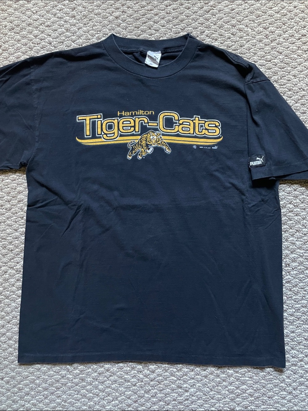 Vintage puma Hamilton tiger cats t shirt